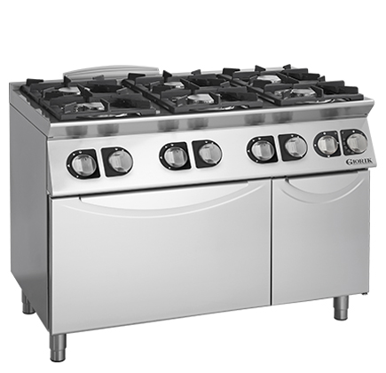 Cuisinière 4 Feux Gaz Inosense Dessus Inox, sécurité thermocouple